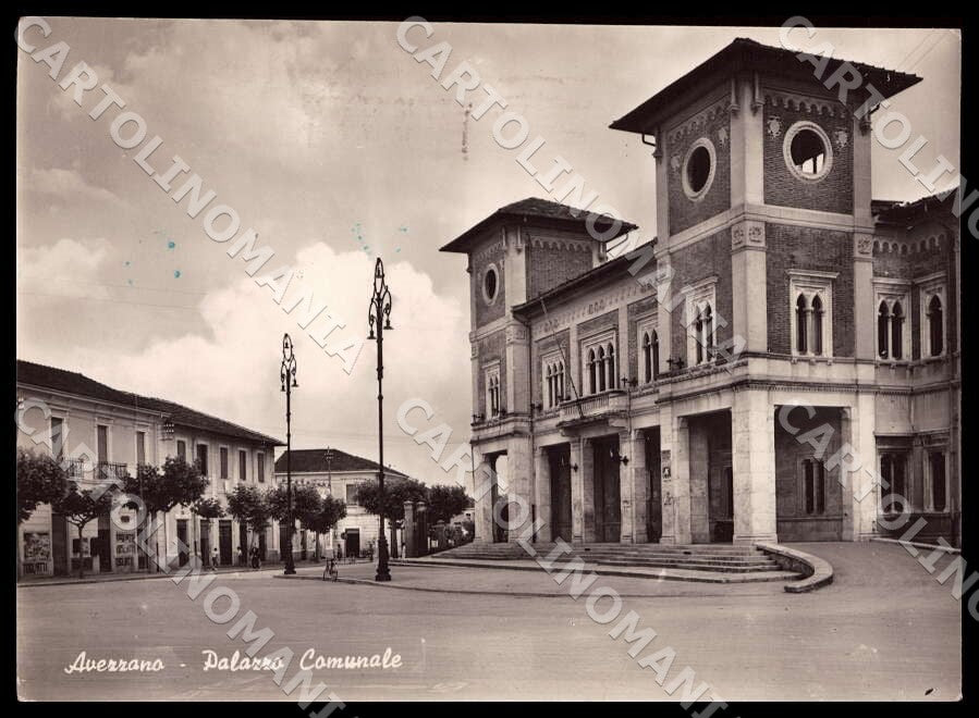 L'Aquila Avezzano Palazzo Comunale STRAPPINO FG Foto cartolina GM0177 – fronte