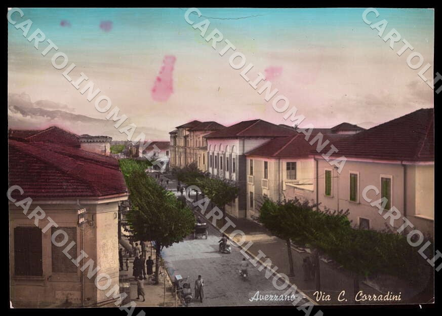 L'Aquila Avezzano Via Camillo Corradini MACCHIE FG Foto cartolina GM0178 – fronte