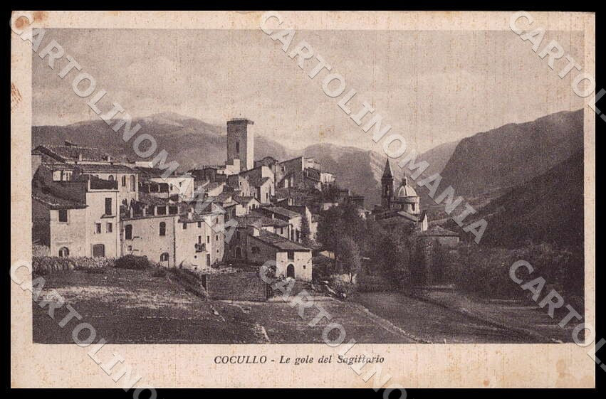 L'Aquila Cocullo gole Sagittario Alterocca cartolina GM0190 – fronte
