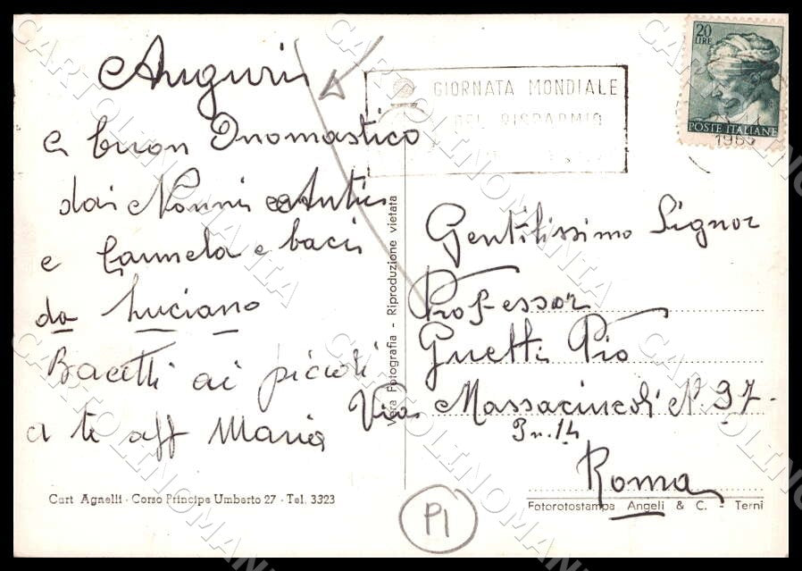 L'Aquila Camarda Panorama Gran Sasso Italia PIEGA FG Foto cartolina GM0194 – retro