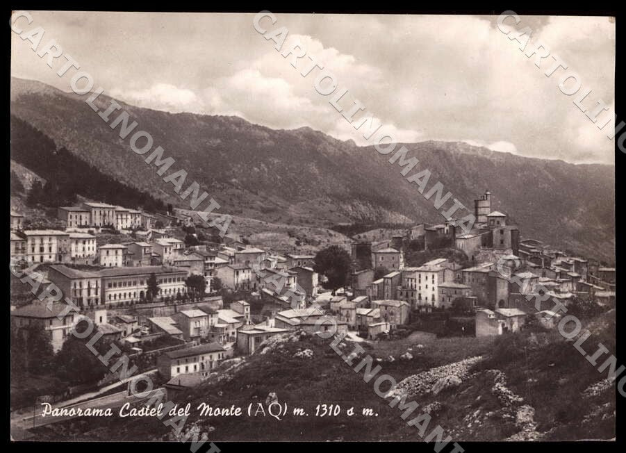 L'Aquila Castel del Monte Panorama FG Foto cartolina GM0198 – fronte