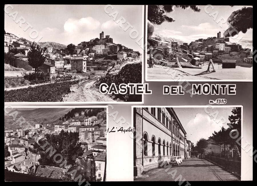 L'Aquila Castel del Monte Auto FG Foto cartolina GM0201 – fronte