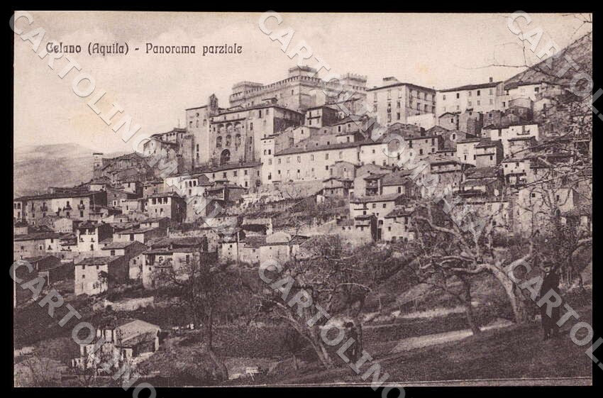 L'Aquila Celano Panorama parziale cartolina GM0209 – fronte