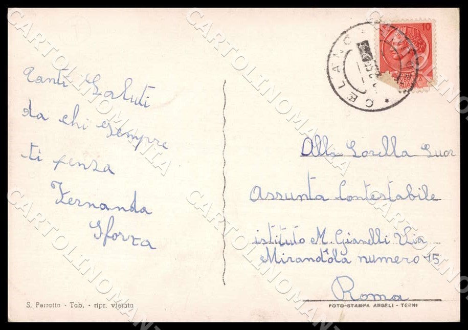 L'Aquila Celano Scorcio panoramico FG Foto cartolina GM0213 – retro