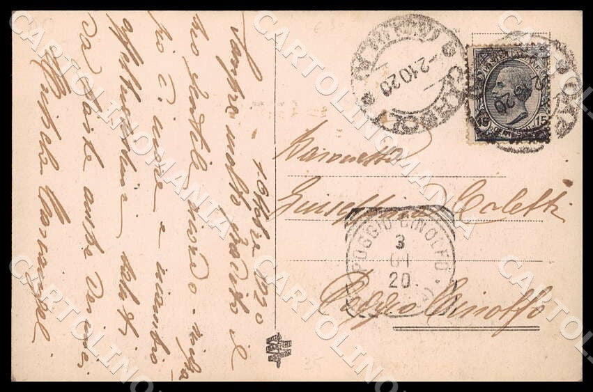 L'Aquila Carsoli Saluti da Panorama Lavandaie Turano Mestieri cartolina GM0219 – retro