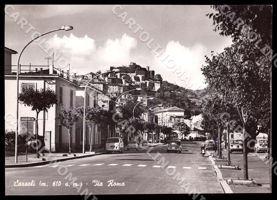 L'Aquila Carsoli Via Roma Alterocca Auto Moto FG Foto cartolina GM0225 – fronte