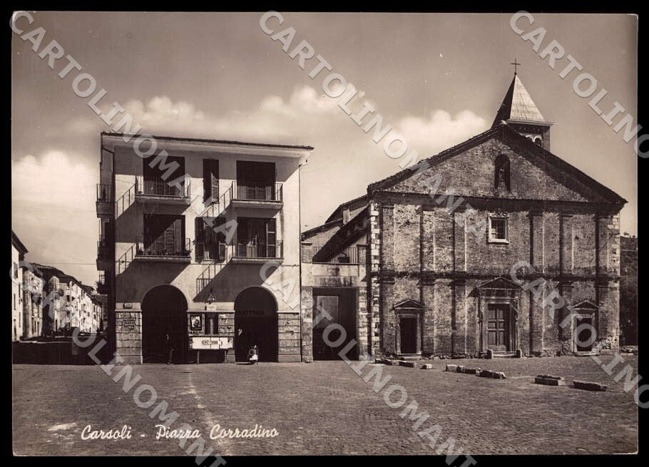 L'Aquila Carsoli Piazza Corradino Alterocca Vespa FG Foto cartolina GM0229 – fronte