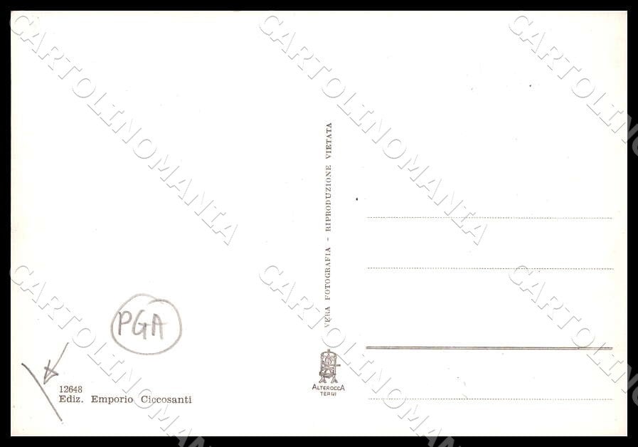 L'Aquila Carsoli Saluti da Veduta panoramica PIEGHINA FG Foto cartolina GM0231 – retro