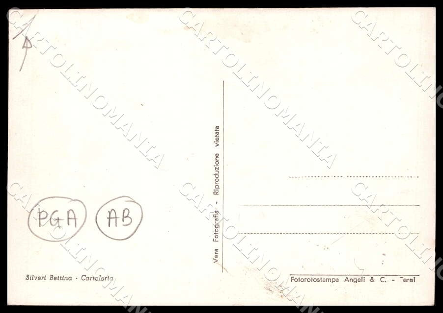 L'Aquila Castelvecchio Subequo PIEGHINA ABRASA FG Foto cartolina GM0238 – retro