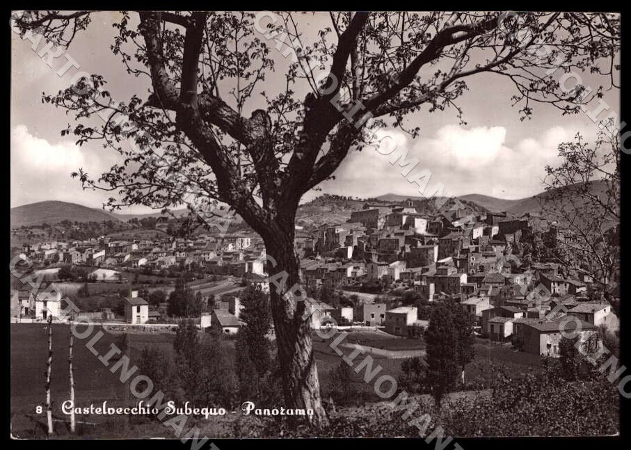 L'Aquila Castelvecchio Subequo Panorama MACCHIA FG Foto cartolina GM0239 – fronte