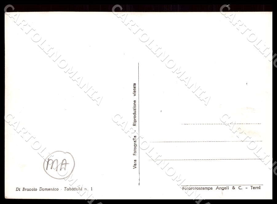 L'Aquila Castelvecchio Subequo Panorama MACCHIA FG Foto cartolina GM0239 – retro