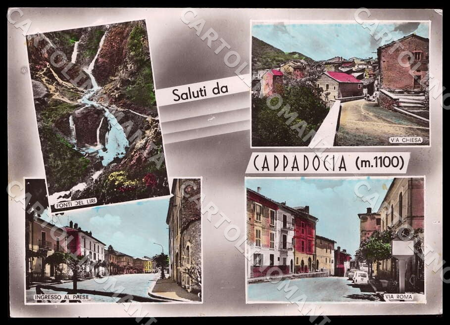 L'Aquila Cappadocia Saluti da Fonti del Liri ABRASA FG Foto cartolina GM0246 – fronte
