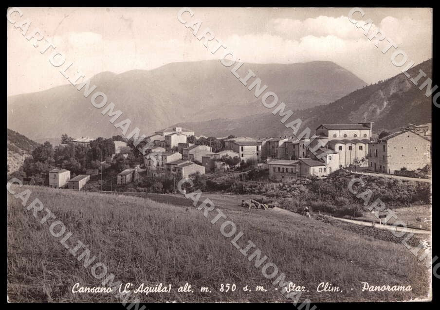 L'Aquila Cansano Stazione Climatica Panorama ABRASA FG Foto cartolina GM0254 – fronte