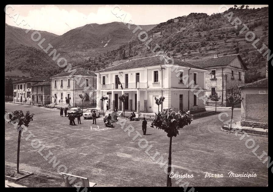 L'Aquila Canistro Piazza Municipio Alterocca Auto Vespa FG Foto cartolina GM0255 – fronte