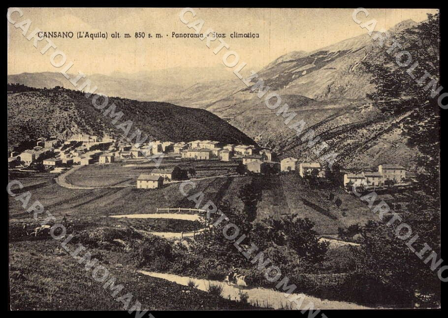 L'Aquila Cansano Panorama Stazione climatica Vespa Alterocca FG cartolina GM0256 – fronte