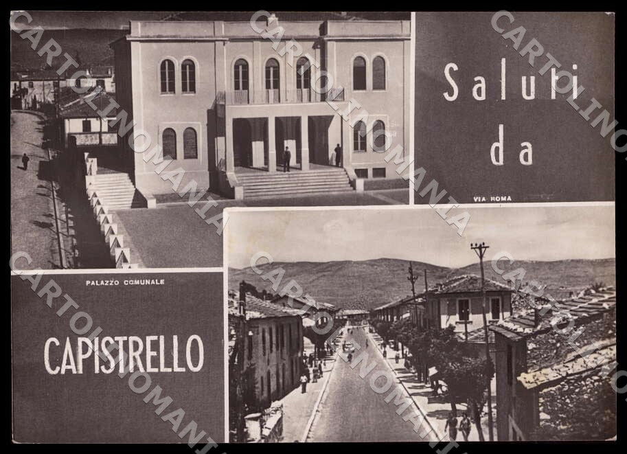 L'Aquila Capistrello Saluti da Palazzo Comunale FG Foto cartolina GM0262 – fronte