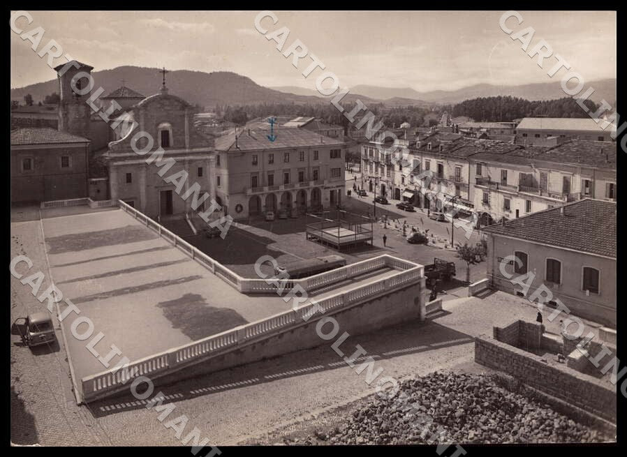 L'Aquila Castel di Sangro Piazza Plebiscito Autobus FG Foto cartolina GM0277 – fronte