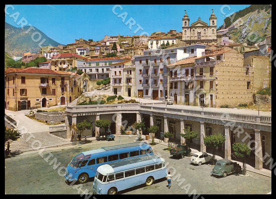 L'Aquila Castel di Sangro Autobus Corriera Auto FG Foto cartolina GM0282 – fronte
