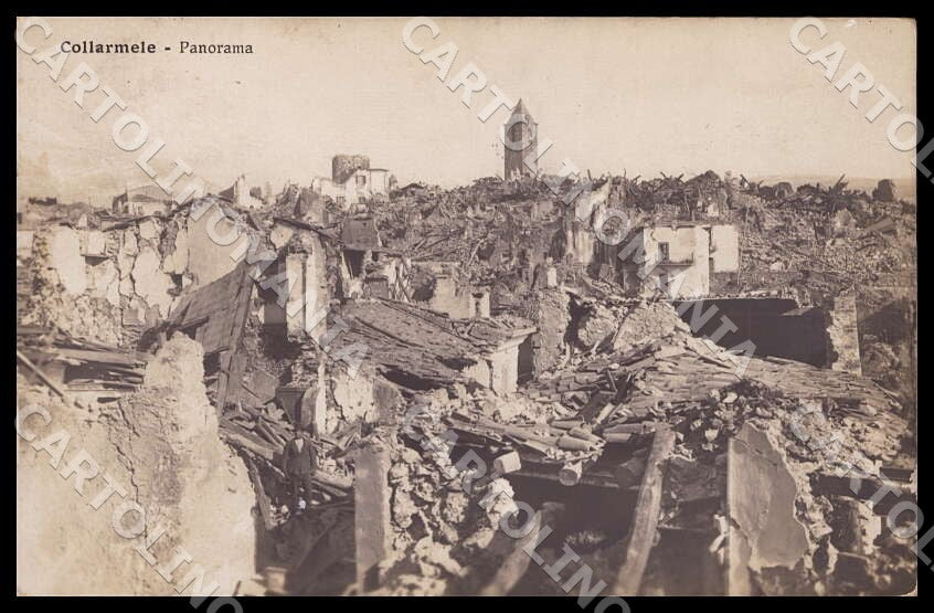 L'Aquila Collarmele Panorama Alterocca Terremoto Foto cartolina GM0286 – fronte