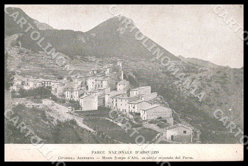 L'Aquila Civitella Alfedena Parco Nazionale Abruzzo cartolina GM0298 – fronte