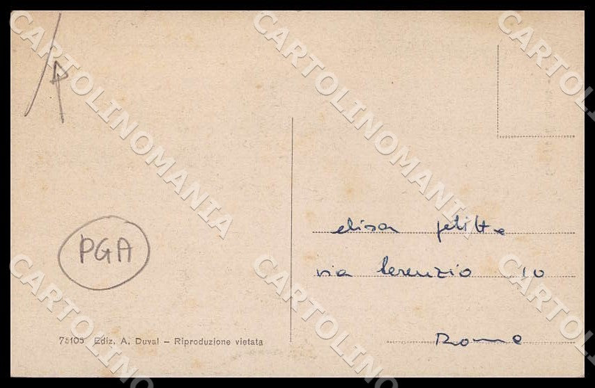 L'Aquila Campo di Giove Costumi PIEGHINA cartolina GM0304 – retro
