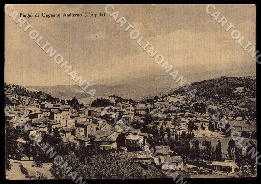 L'Aquila Cagnano Amiterno Fiugni Alterocca FG cartolina GM0313 – fronte