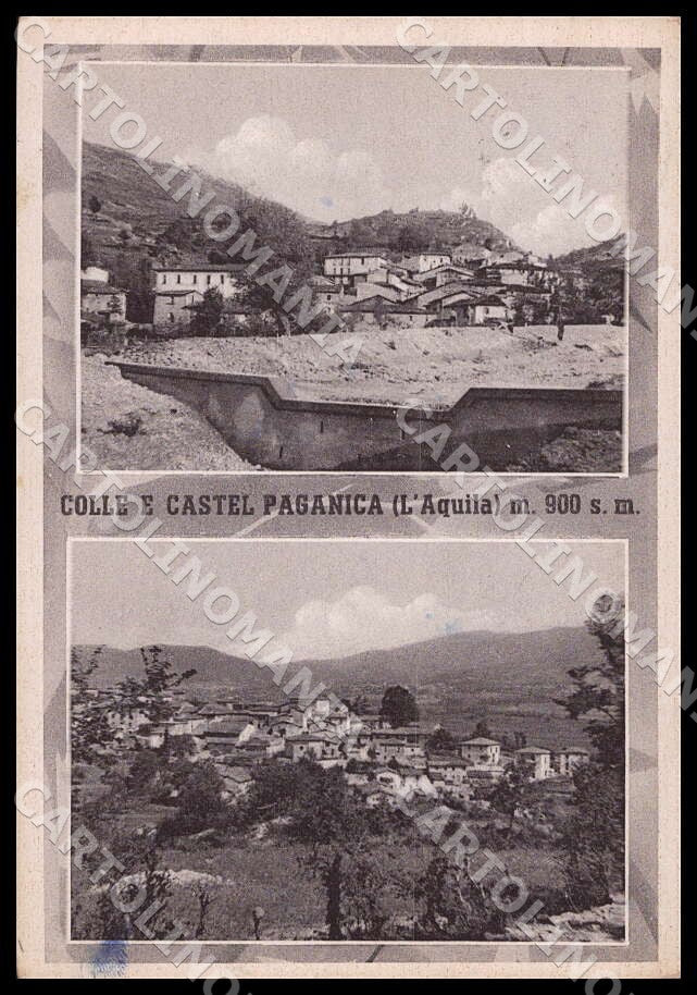 L'Aquila Montereale Colle Castel Paganica FG cartolina GM0314 – fronte