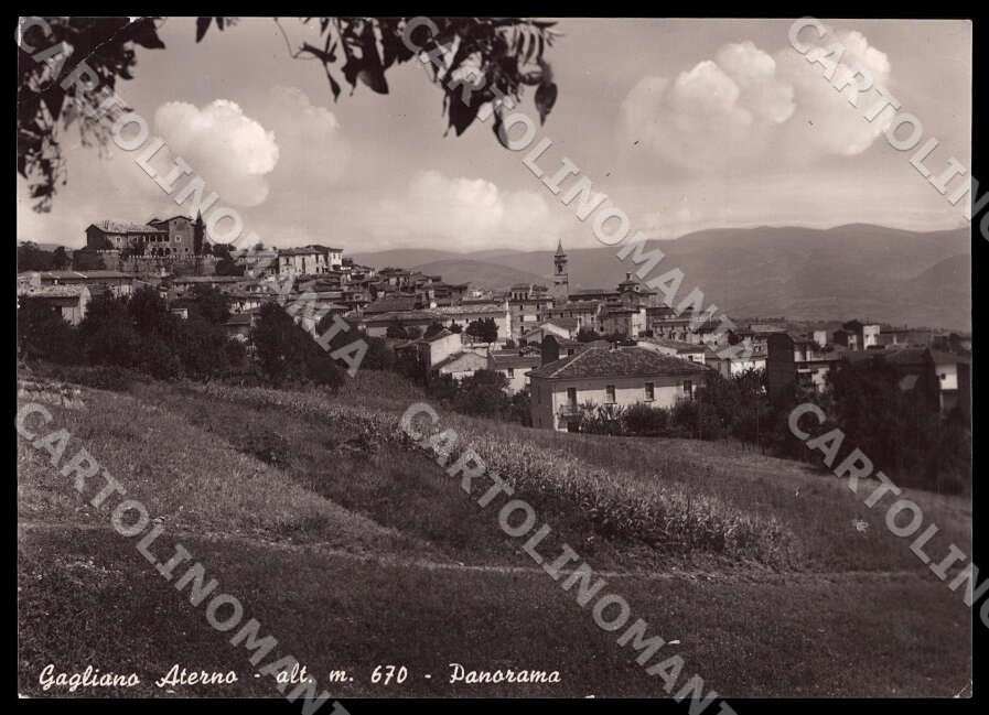 L'Aquila Gagliano Aterno Panorama PIEGHINA FG Foto cartolina GM0324 – fronte