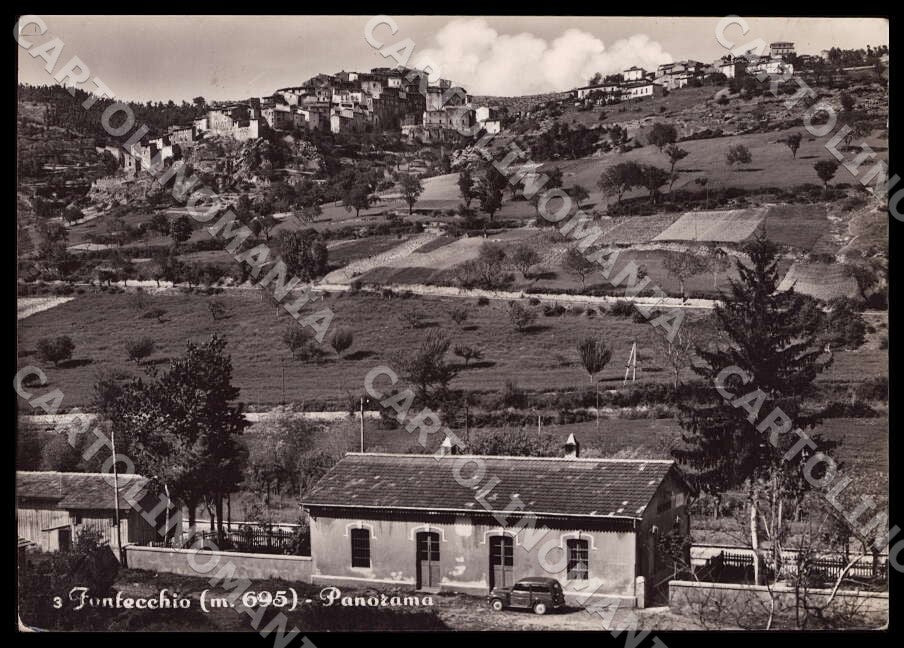 L'Aquila Fontecchio Panorama Stazione Auto COLLA FG Foto cartolina GM0326 – fronte