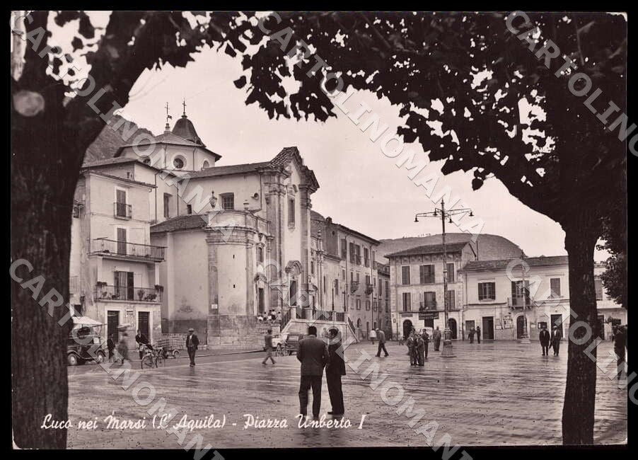 L'Aquila Luco nei Marsi Piazza Umberto I FG Foto cartolina GM0333 – fronte