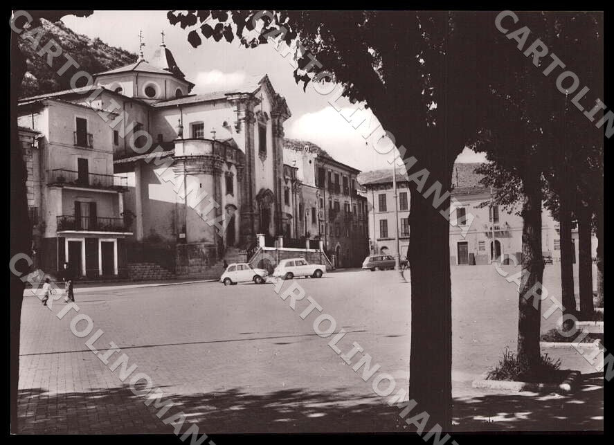 L'Aquila Luco dei Marsi Piazza Umberto I Chiesa FG Foto cartolina GM0334 – fronte