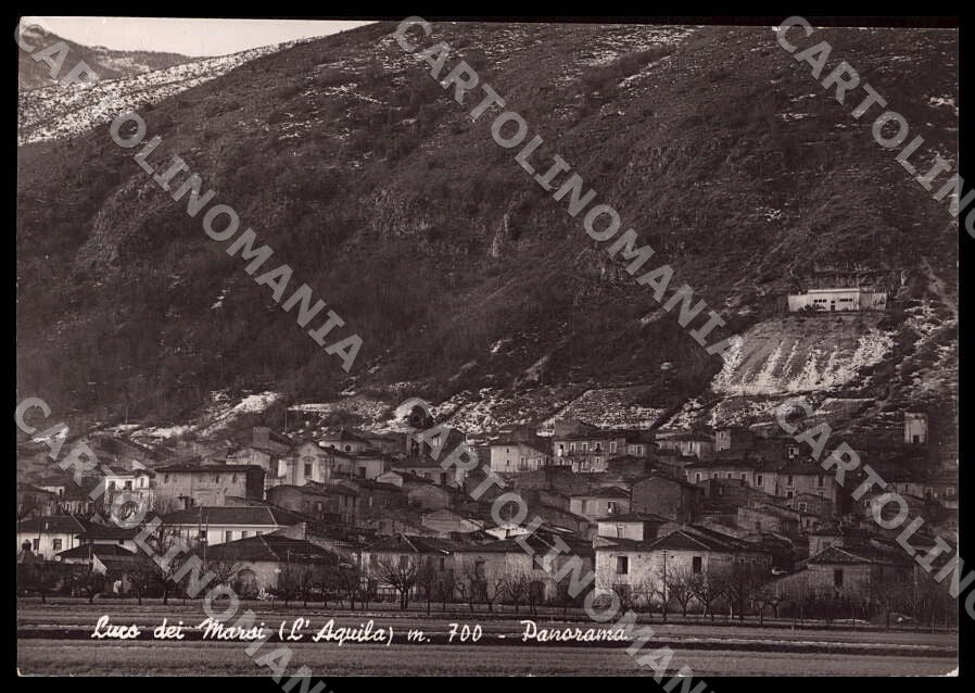 L'Aquila Luco dei Marsi Panorama Alterocca PIEGATA FG Foto cartolina GM0335 – fronte