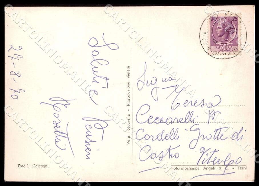 L'Aquila Montereale Lonaro Ville Fano FG Foto cartolina GM0336 – retro