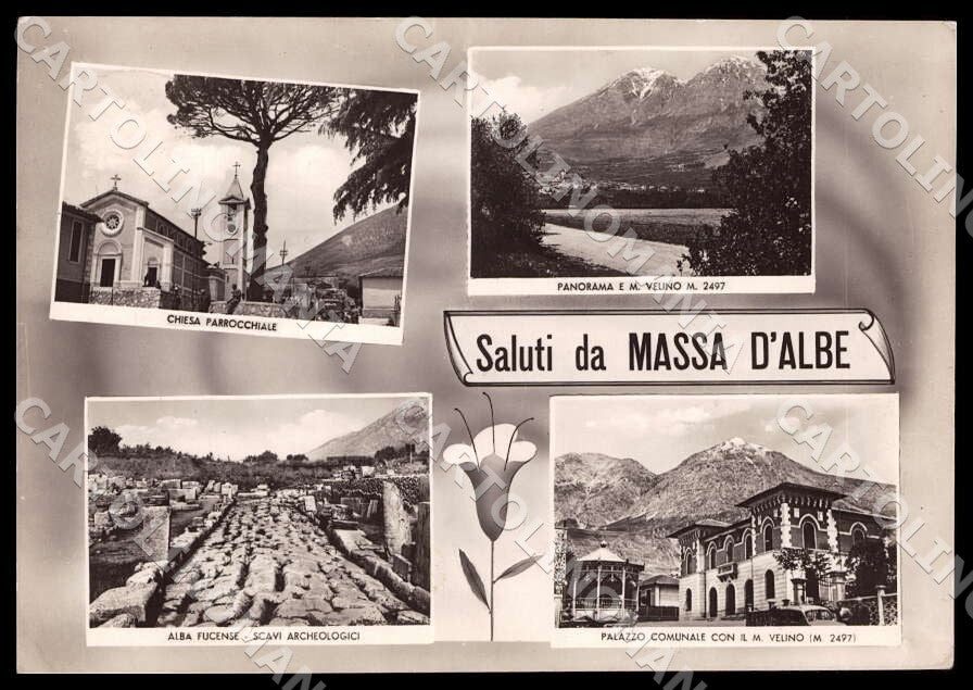 L'Aquila Massa d'Albe Saluti da Chiesa Parrocchiale FG Foto cartolina GM0358 – fronte