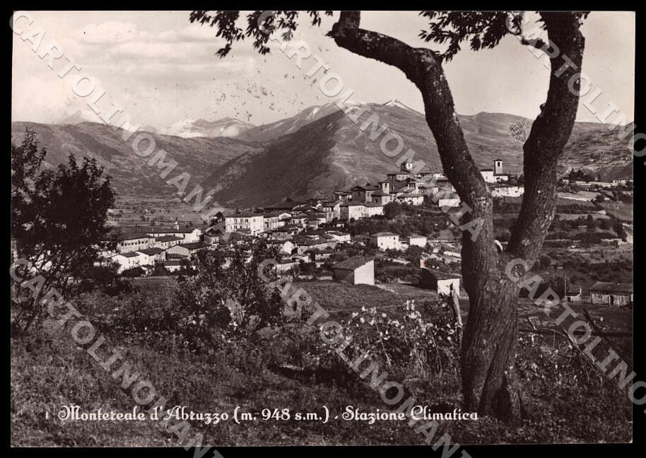 L'Aquila Montereale d'Abruzzo Stazione Climatica FG Foto cartolina GM0365 – fronte