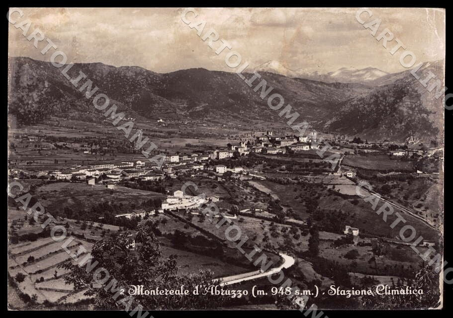 L'Aquila Montereale Stazione Climatica ABRASA FG Foto cartolina GM0367 – fronte