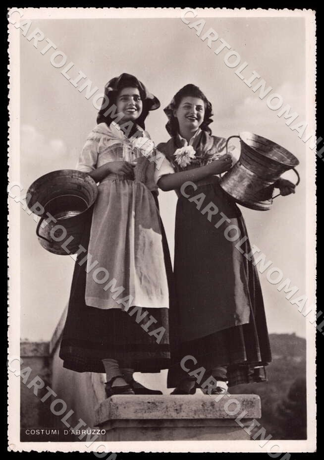 L'Aquila Montereale Costumi Abruzzo Mestieri FG Foto cartolina GM0369 – fronte