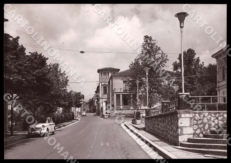 L'Aquila Magliano dei Marsi Via Santa Maria Loreto Auto FG Foto cartolina GM0385 – fronte