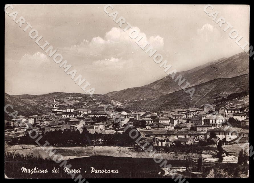 L'Aquila Magliano dei Marsi Panorama Alterocca PIEGHINA FG Foto cartolina GM0386 – fronte