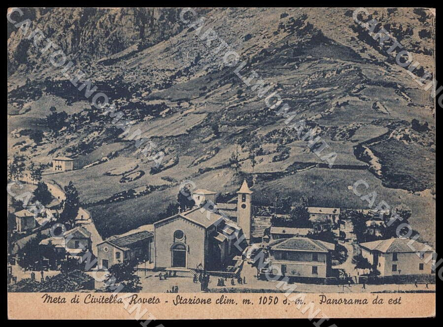 L'Aquila Civitella Roveto Meta Stazione Climatica Panorama FG cartolina GM0395 – fronte