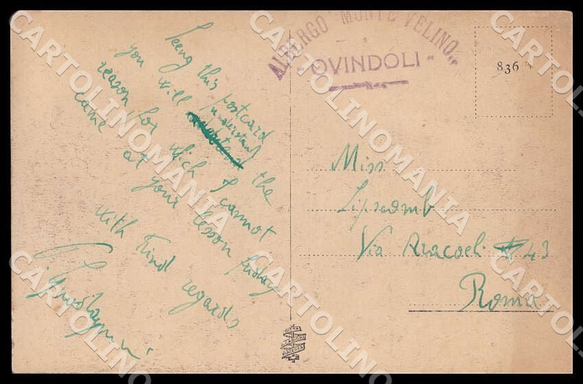 L'Aquila Ovindoli Paese Sportivo Panorama cartolina GM0402 – retro