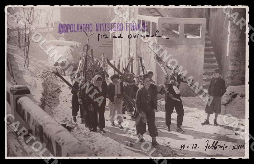 L'Aquila Ovindoli Dopolavoro Ministero Finanze Sci Foto cartolina GM0403 – fronte