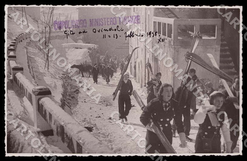 L'Aquila Ovindoli Dopolavoro Ministero Finanze Sci Foto cartolina GM0404 – fronte