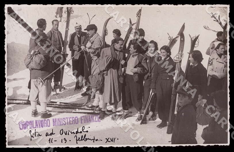 L'Aquila Ovindoli Dopolavoro Ministero Finanze Sci Foto cartolina GM0405 – fronte
