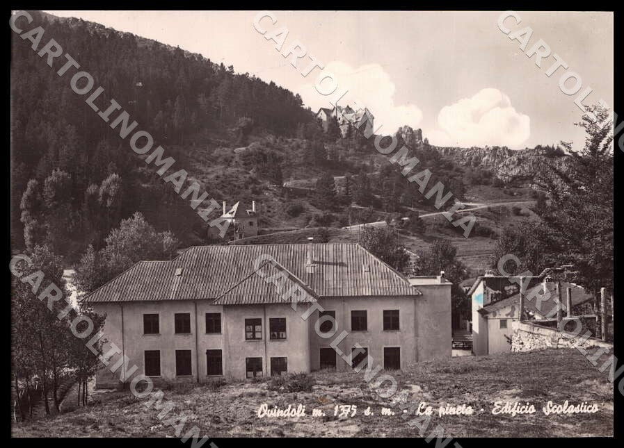 L'Aquila Ovindoli pineta Edificio Scolastico Scuola FG Foto cartolina GM0419 – fronte