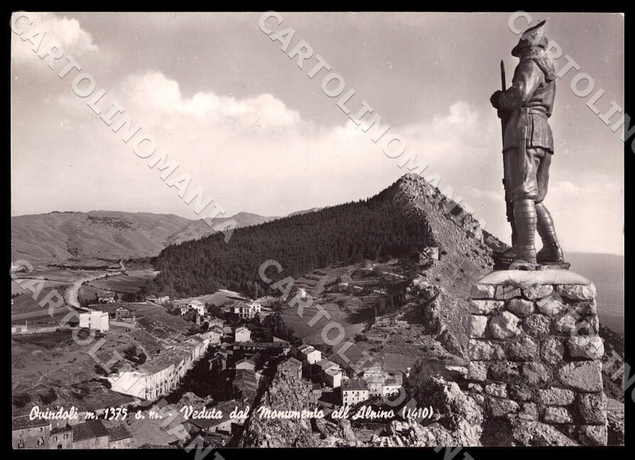 L'Aquila Ovindoli Veduta Monumento Alpini Militari FG Foto cartolina GM0422 – fronte
