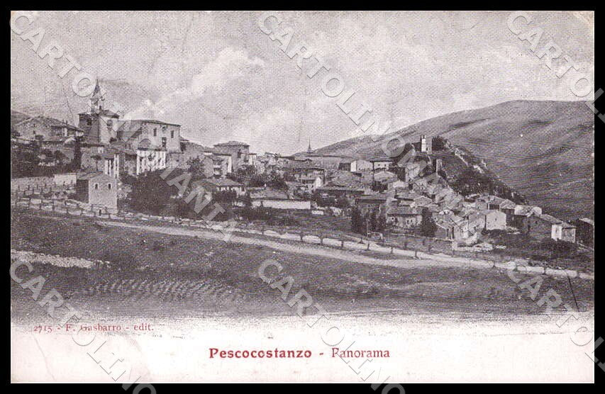 L'Aquila Pescocostanzo Panorama cartolina GM0438 – fronte