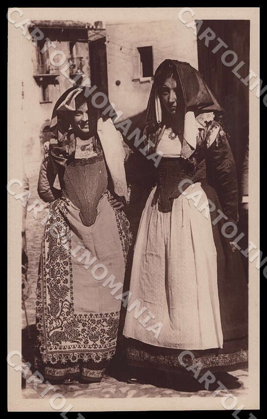 L'Aquila Pescocostanzo Costumi Grand Hotel Russia Roma Foto cartolina GM0440 – fronte