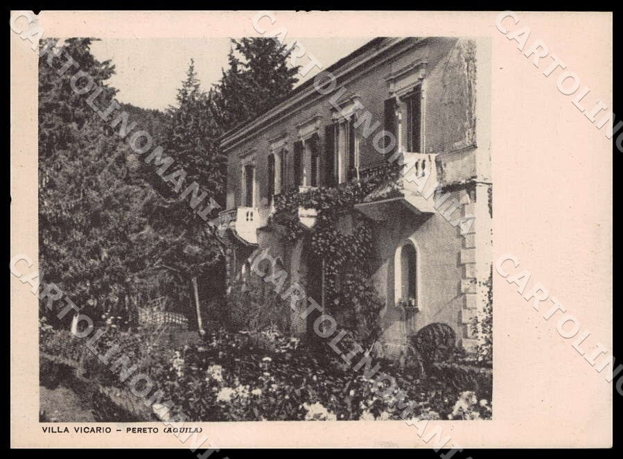 L'Aquila Pereto Villa Vicario ABRASA FG cartolina GM0446 – fronte