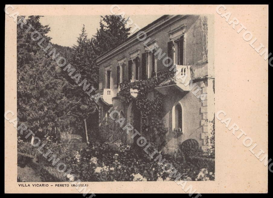 L'Aquila Pereto Villa Vicario FG cartolina GM0447 – fronte